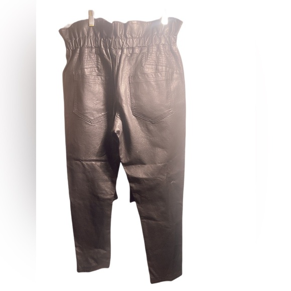 TwoTwinStyle drawstring waist vegan day 2 nite zipper baggy jogger style pants L - Picture 2 of 4